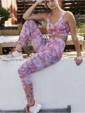 Anthropologie NWT Allie Sports Bra & Leggings Set, Sz XL